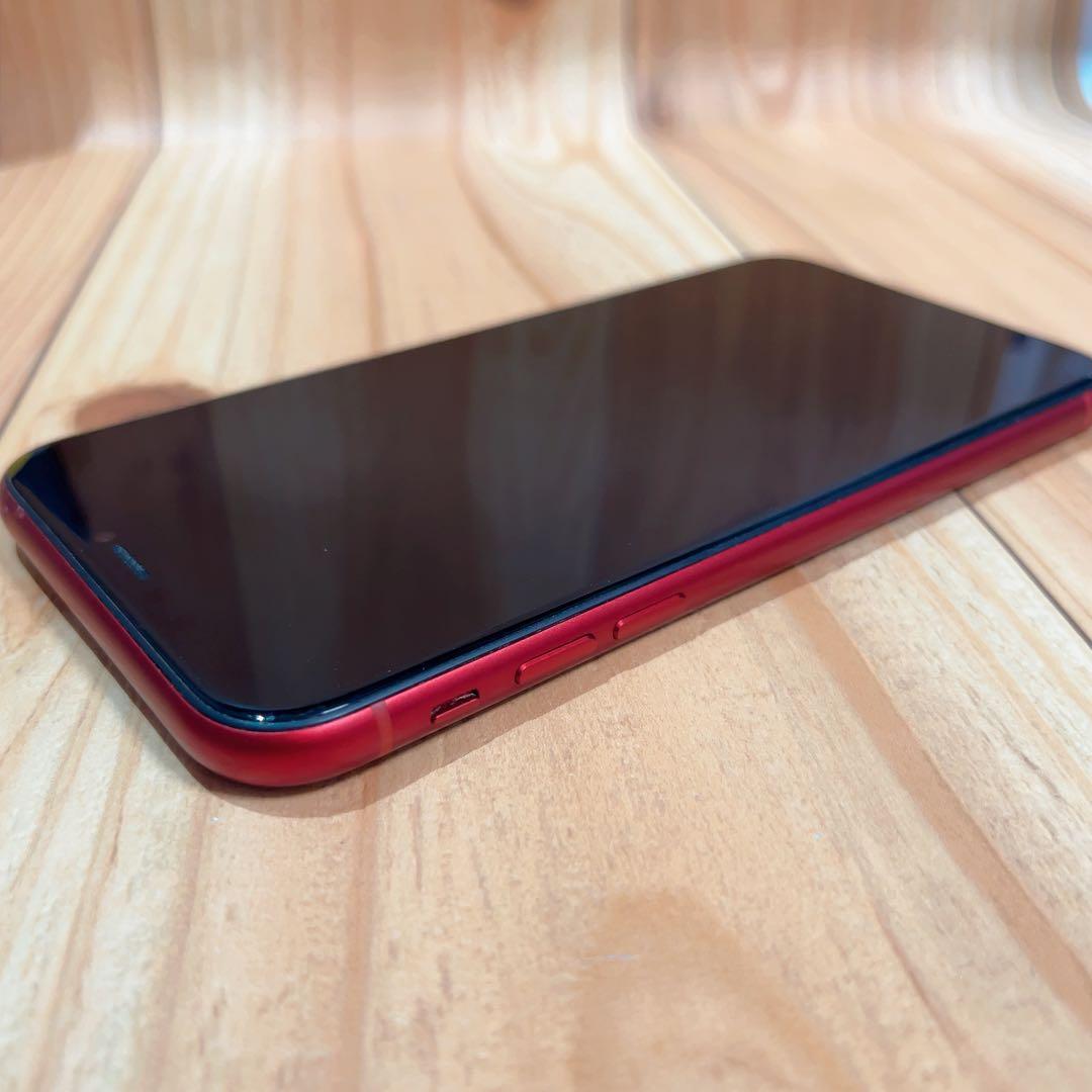 SIMフリー 本体 iPhone XR 128 GB レッド 503 電池良好