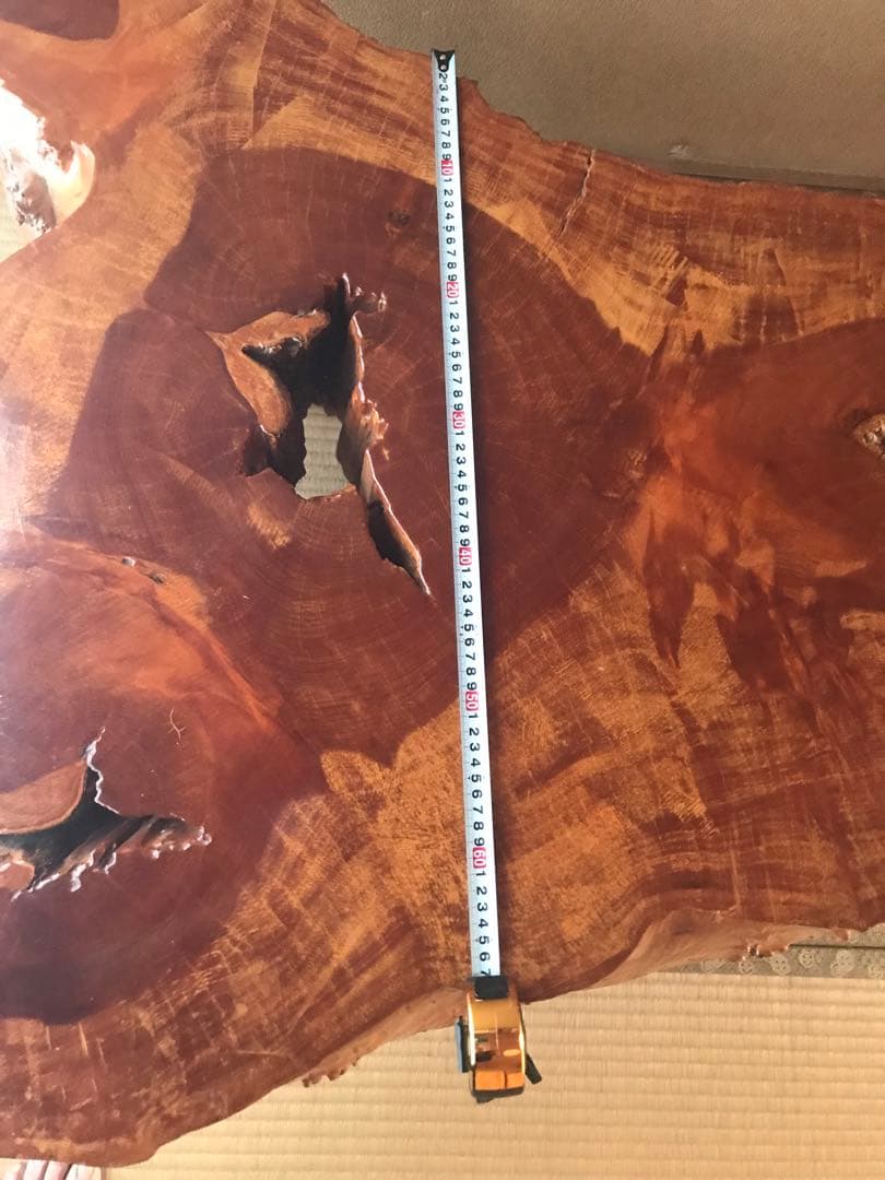 一枚板テーブル　漆塗り　座卓　切り株　輪切り　日本