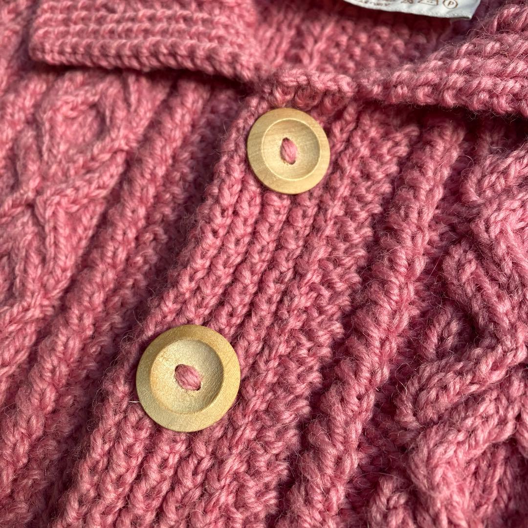 【希少 茶タグ】インバーアラン 3A スコットランド製 pink 40サイズ