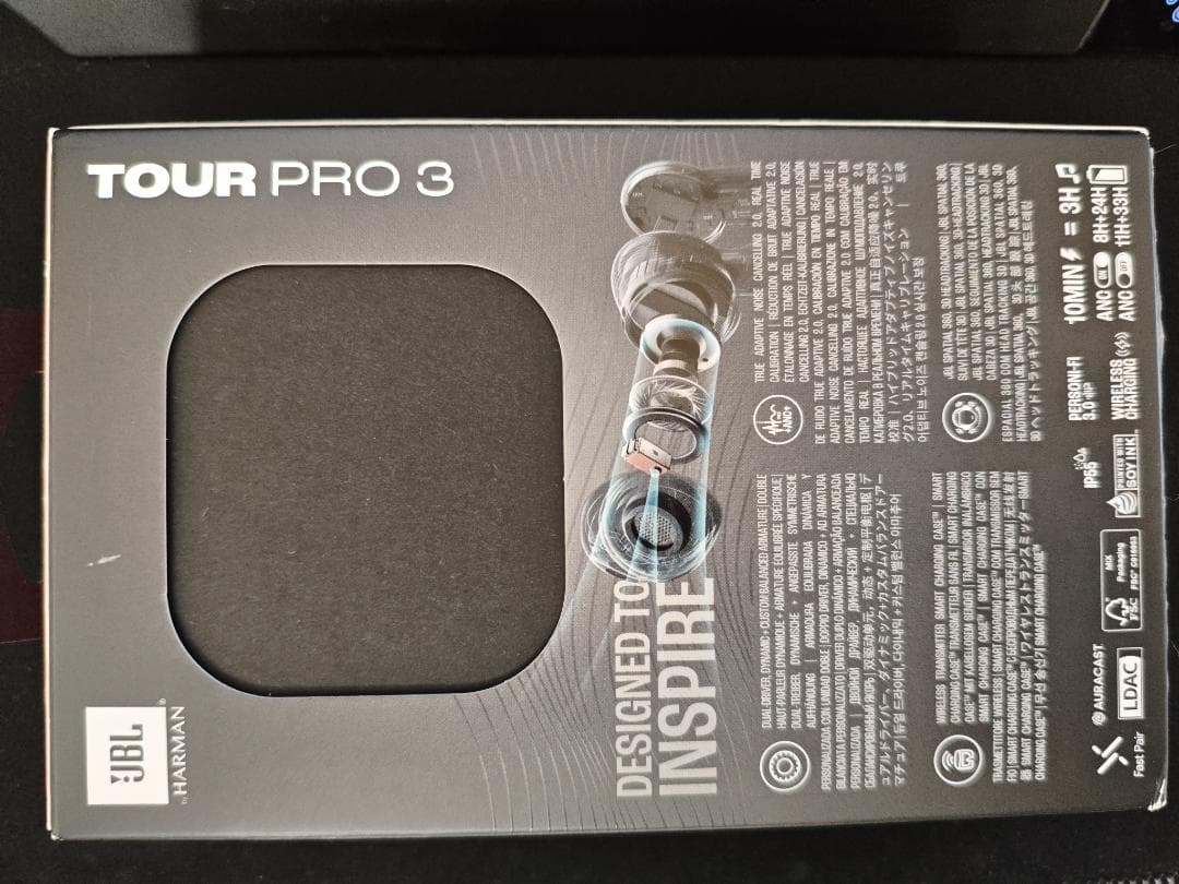 【美品】★最終価格★JBL Tour Pro 3 Black ノイキャンLDAC