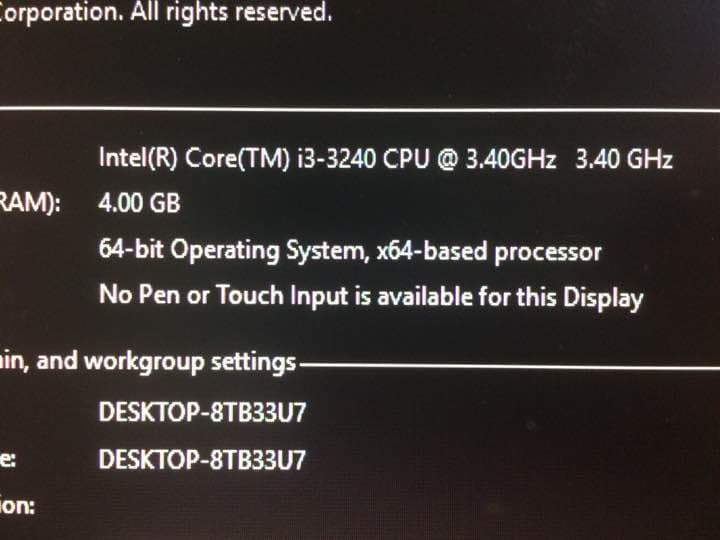 その他 Dell intel core i3
