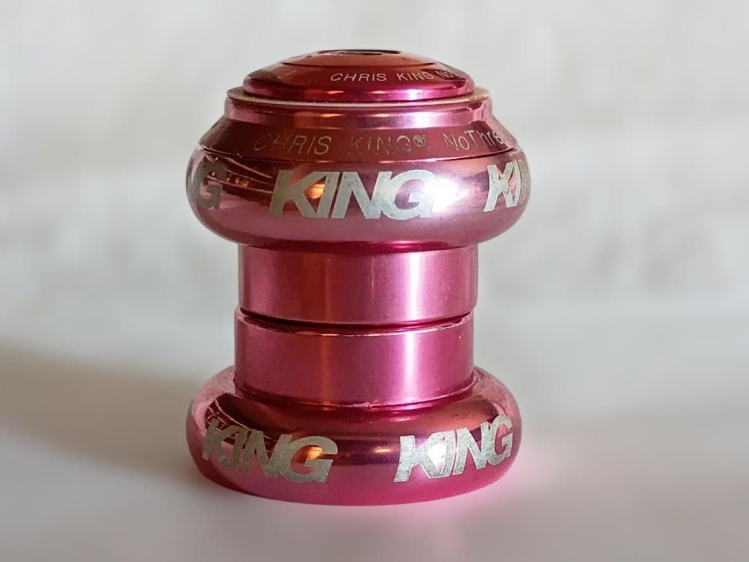 希少 Chris King 1インチ ピンク Pretty and Strong