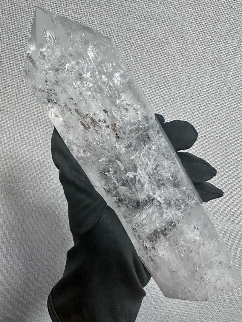 巨大 高品質浄化超強いパワーレインボーヒマラヤクラスターパワーストーンA1101