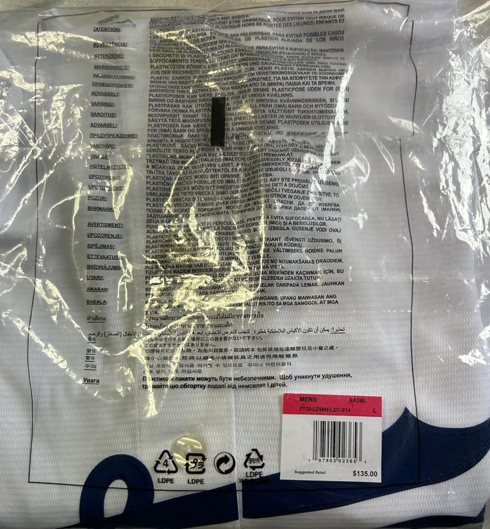 大谷翔平　L ドジャース ナイキ ohtani MLB公式　正規品