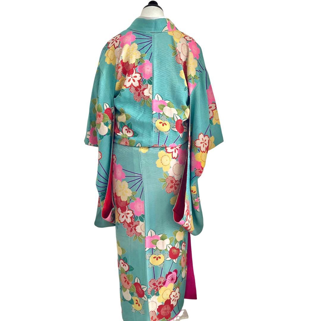 アンティーク　女の子　子供着物　ジュニア　アンティーク着物　袴　七五三　NO2