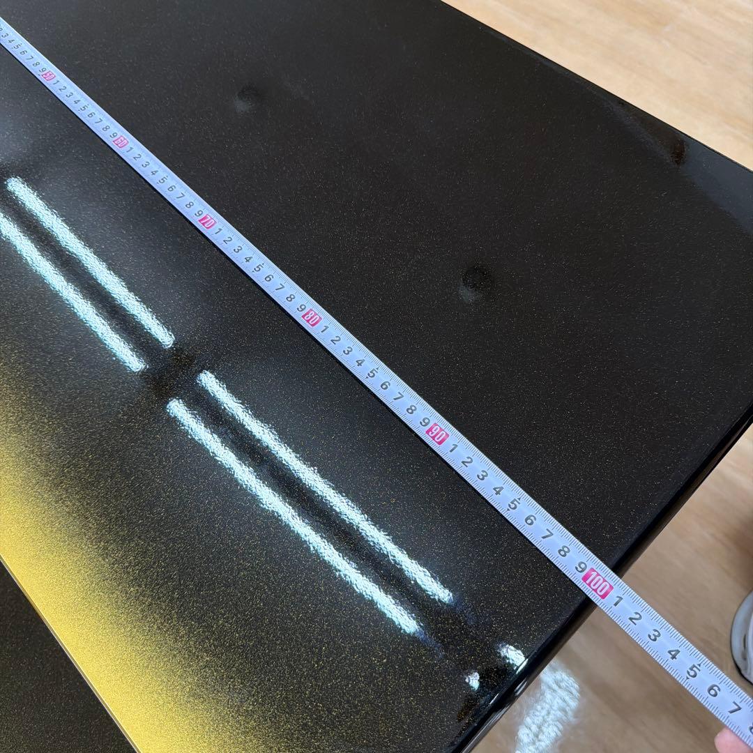 ひな祭り飾り 3段式 花柄　黒塗　100