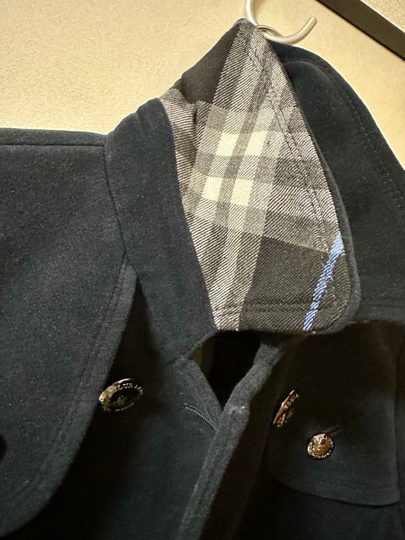 お*か様 BURBERRY BLUE LABEL ネイビー ピーコート 36