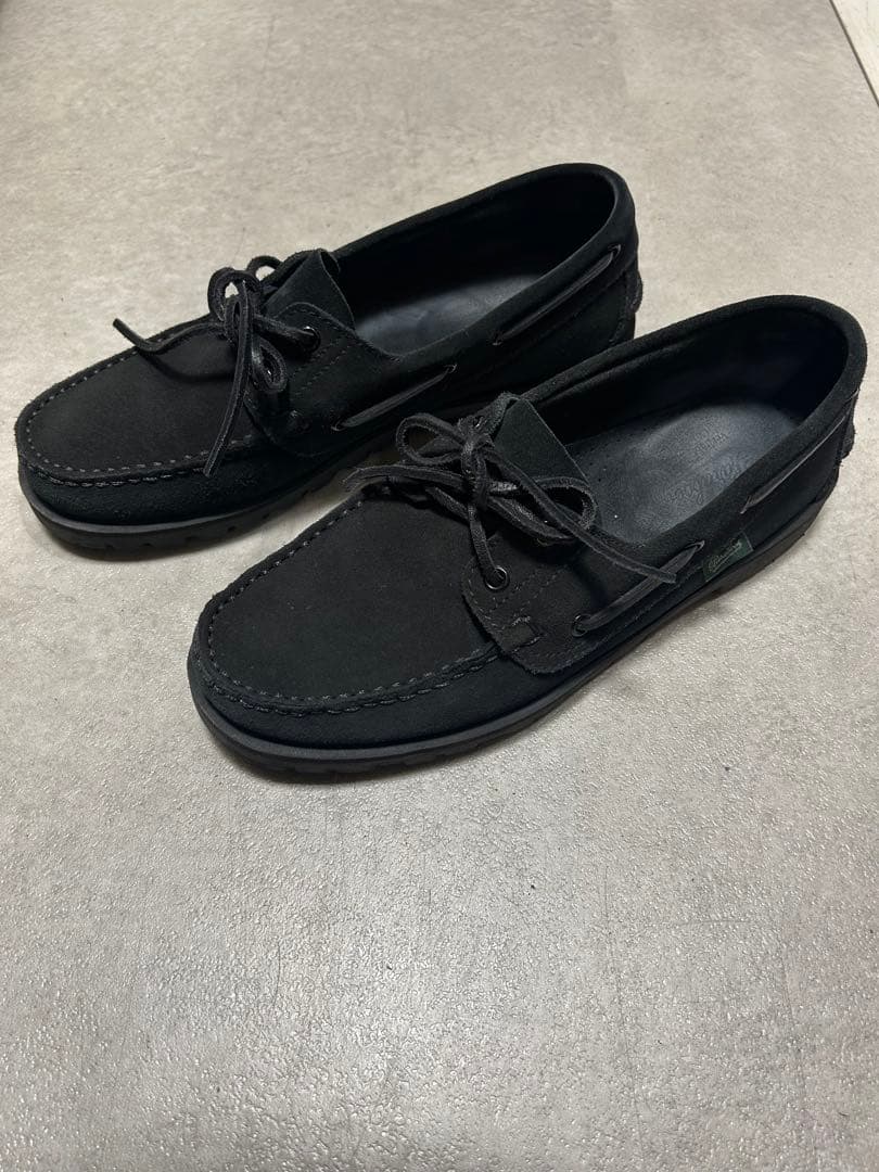 ◆Paraboot/MALO パラブーツ/マロ　別注ブラックスエード6 1/2