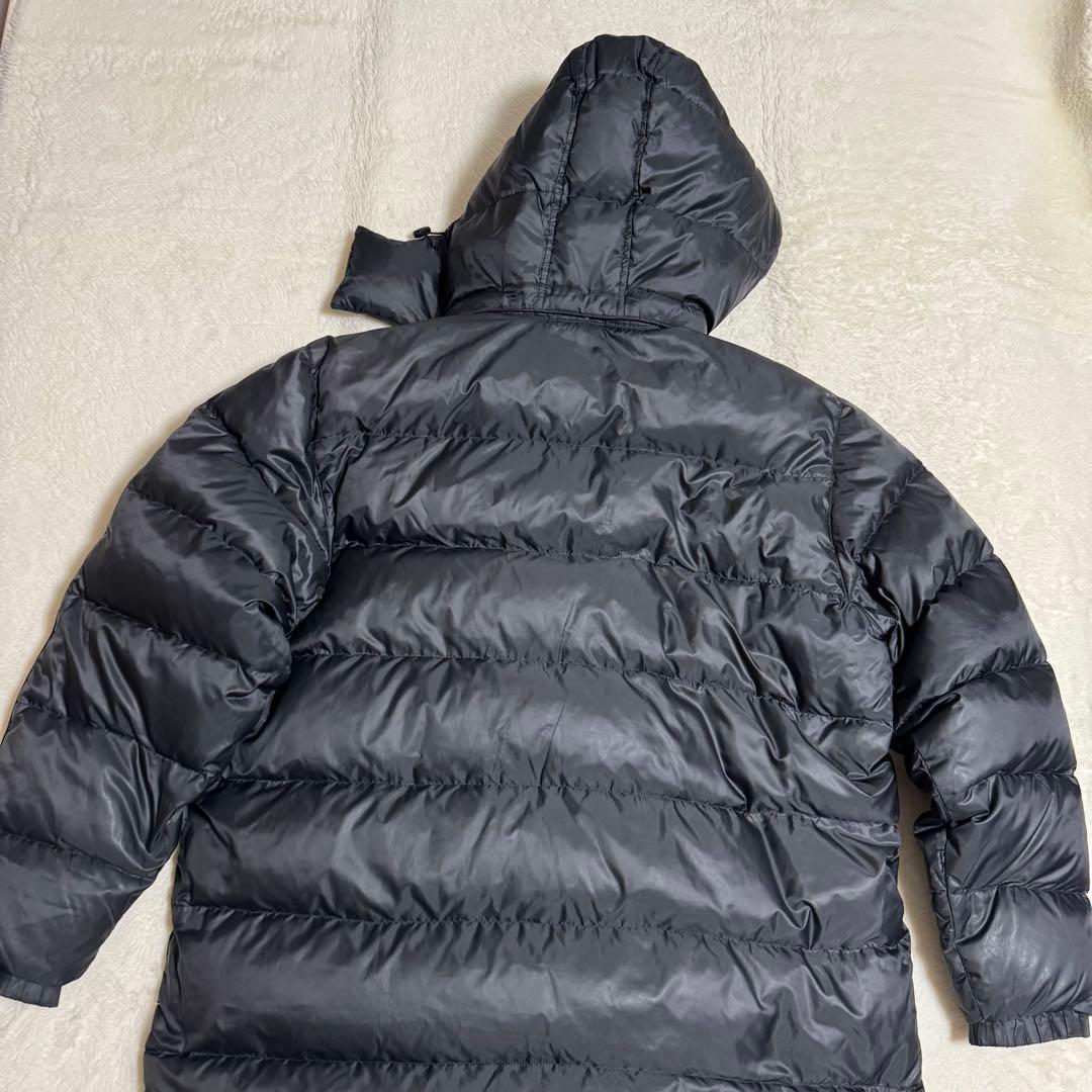 人気NIKE ダウンベンチコート　XXLサイズ　ブラック　ロング丈