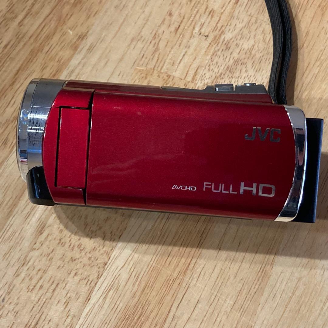 JVC GZ-HM177-R ビデオカメラ レッド 動作良好　卒業式　入園式