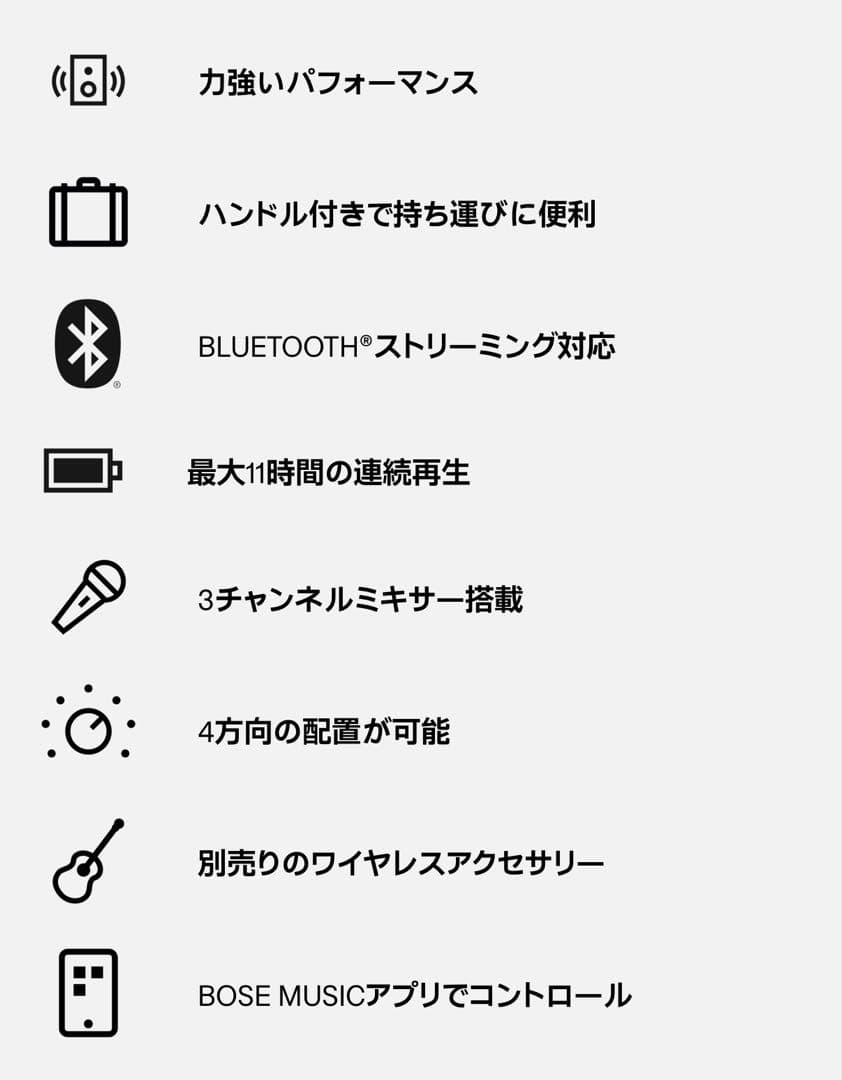 Bose S1 Pro+ 小型ポータブルPAシステムスピーカー