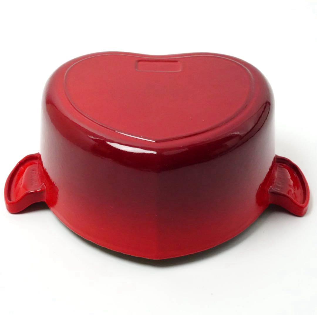 LE CREUSET　ココットダムール　ダムールプレート　チェリーレッド　2L