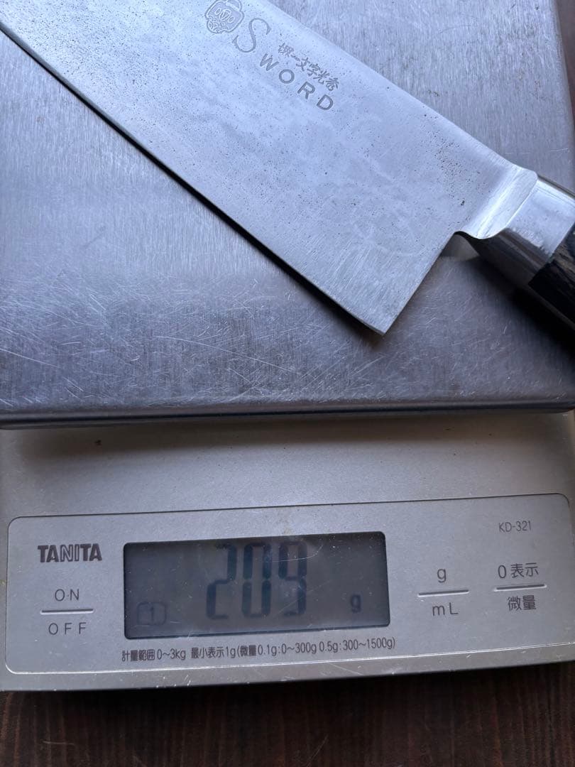 堺一文字光秀　Sword 切付　牛刀　7寸　270mm 包丁　洋包丁　VG1