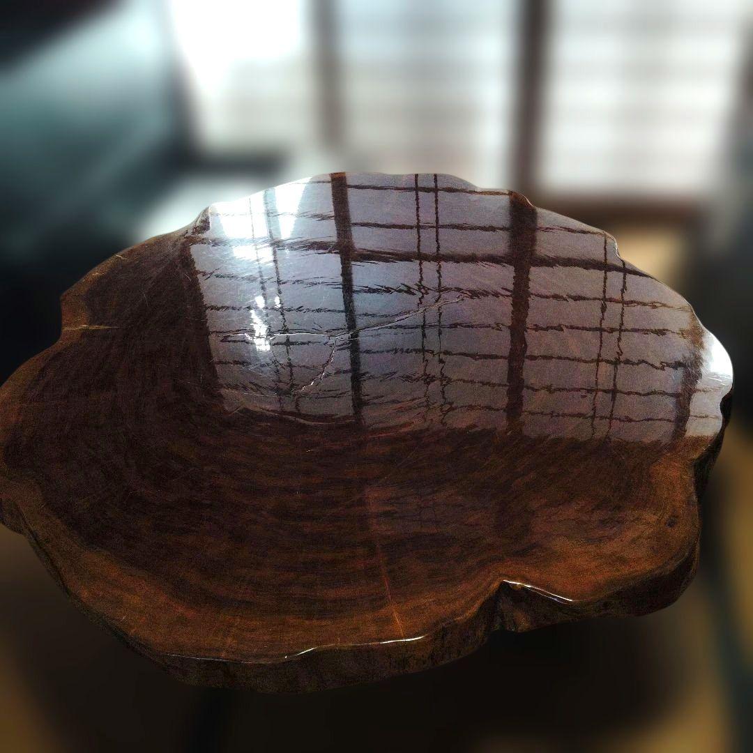 超希少品 ブビンガ輪切り 1枚板テーブル 座卓