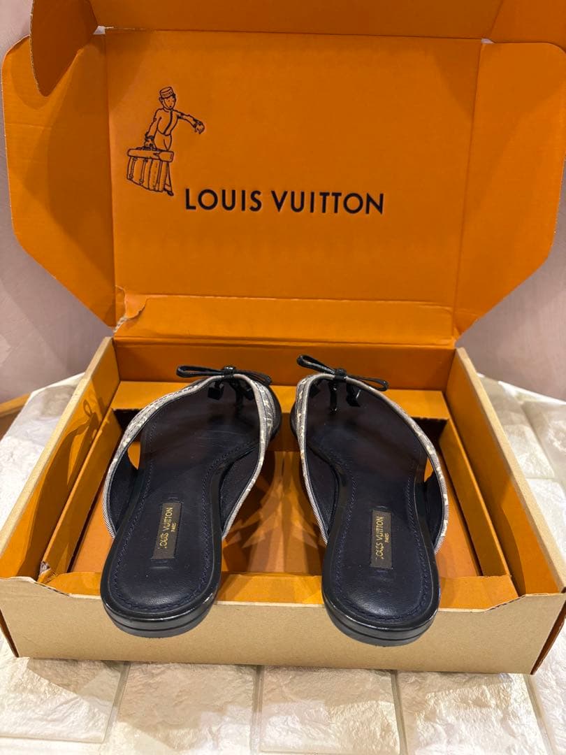 #Louis Vuitton レディースレザー#トングサンダル モノグラム#36