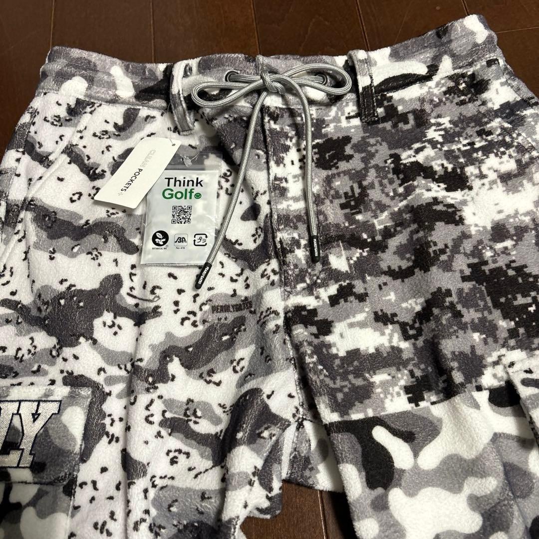 パーリーゲイツダブルラッセル　マルチカモプリントパンツサイズ4