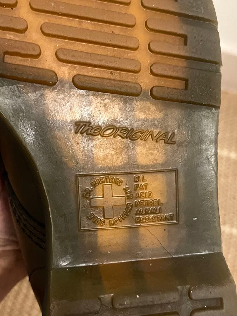 Dr. Martens ブラックレザー 8ホール(UK6)25.0cm