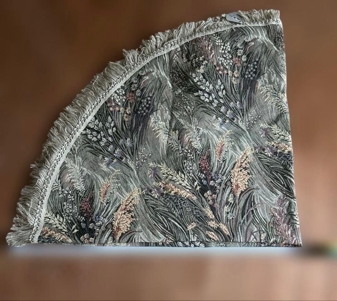 旧西ドイツ製　ゴブラン織円形テーブルクロス 150cm 70’sヴィンテージ