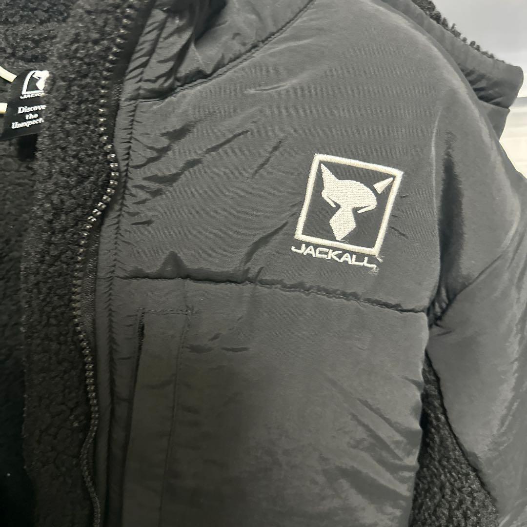 ジャッカル フリースフーディジャケット ブラック Sサイズ　値段交渉OK