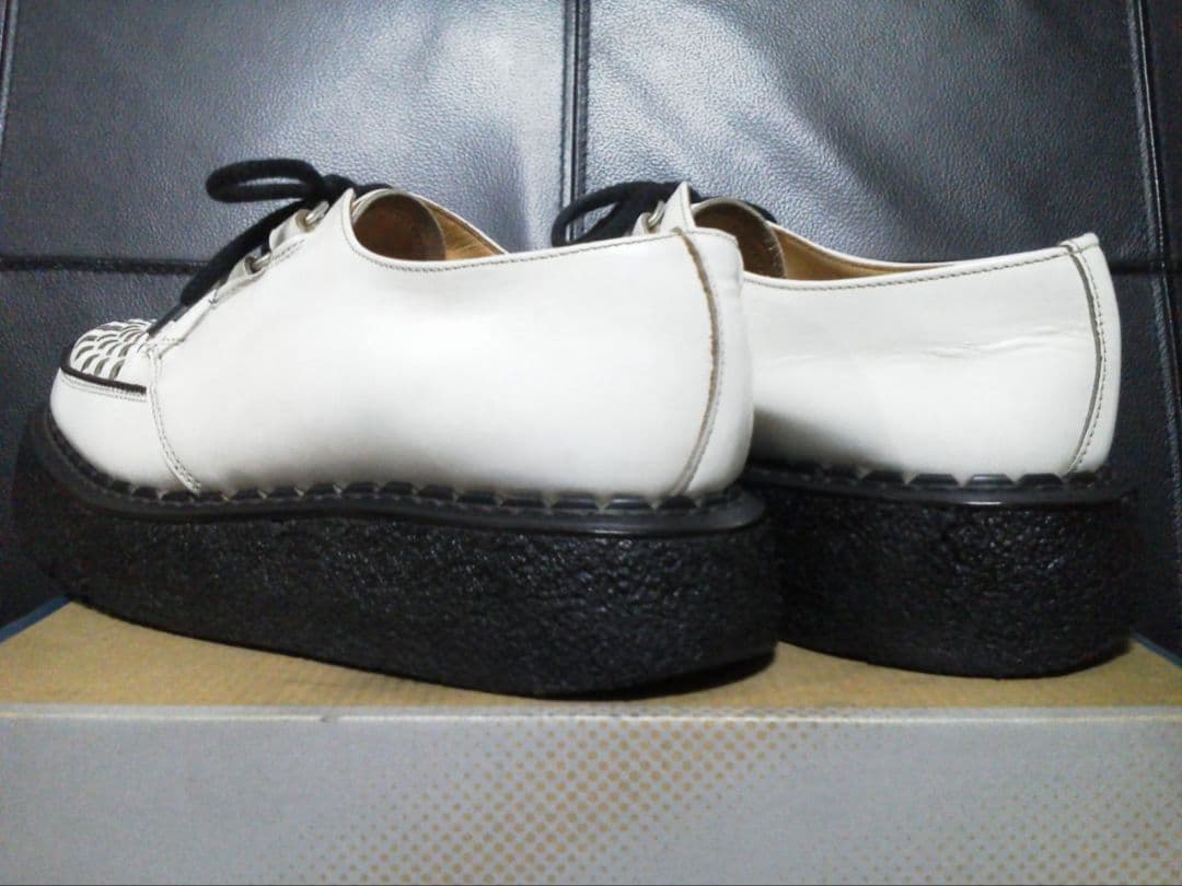 eCox 英国製 ラバーソール UK7 白 男女可 厚底 清春