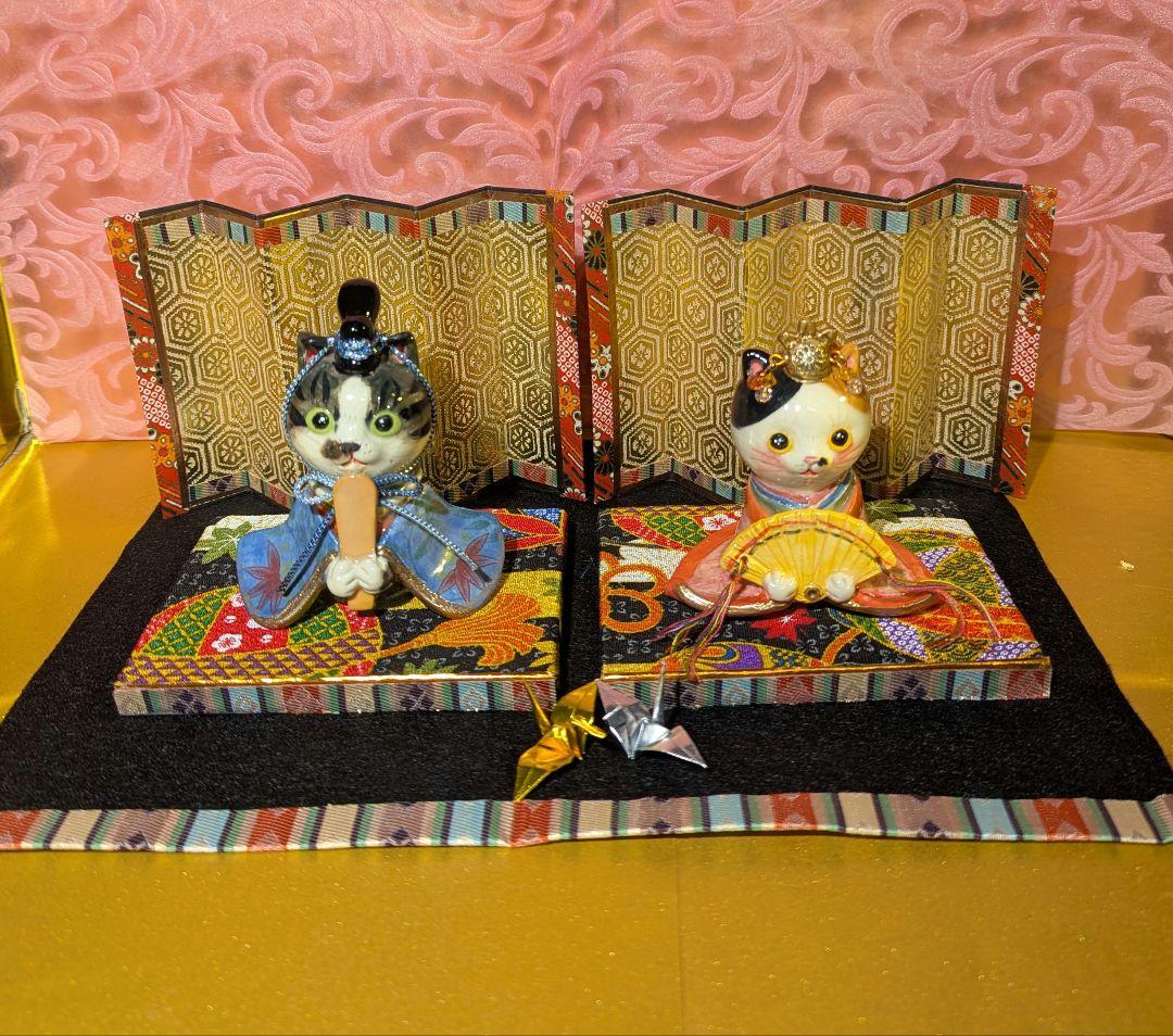 猫の雛人形