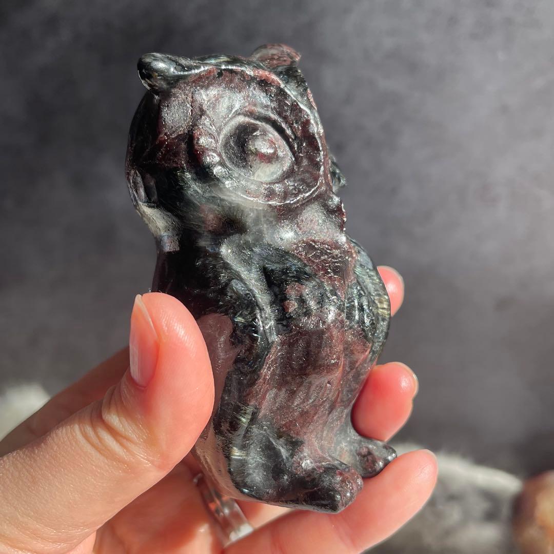 ガーネット ヌーマナイト フクロウ