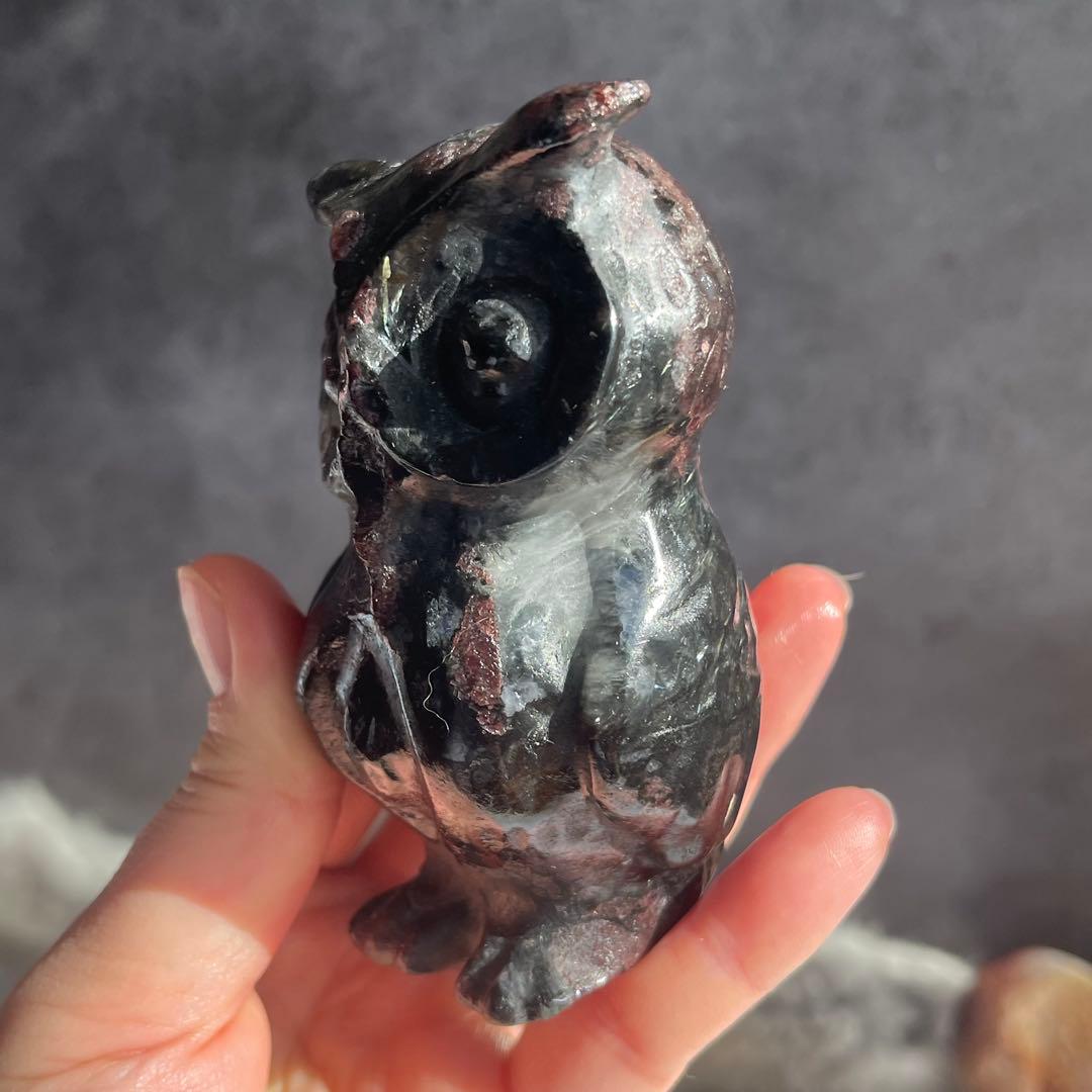 ガーネット ヌーマナイト フクロウ