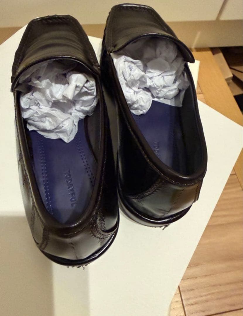 【TODAYFUL】36/Squaretoe Gather Loafers