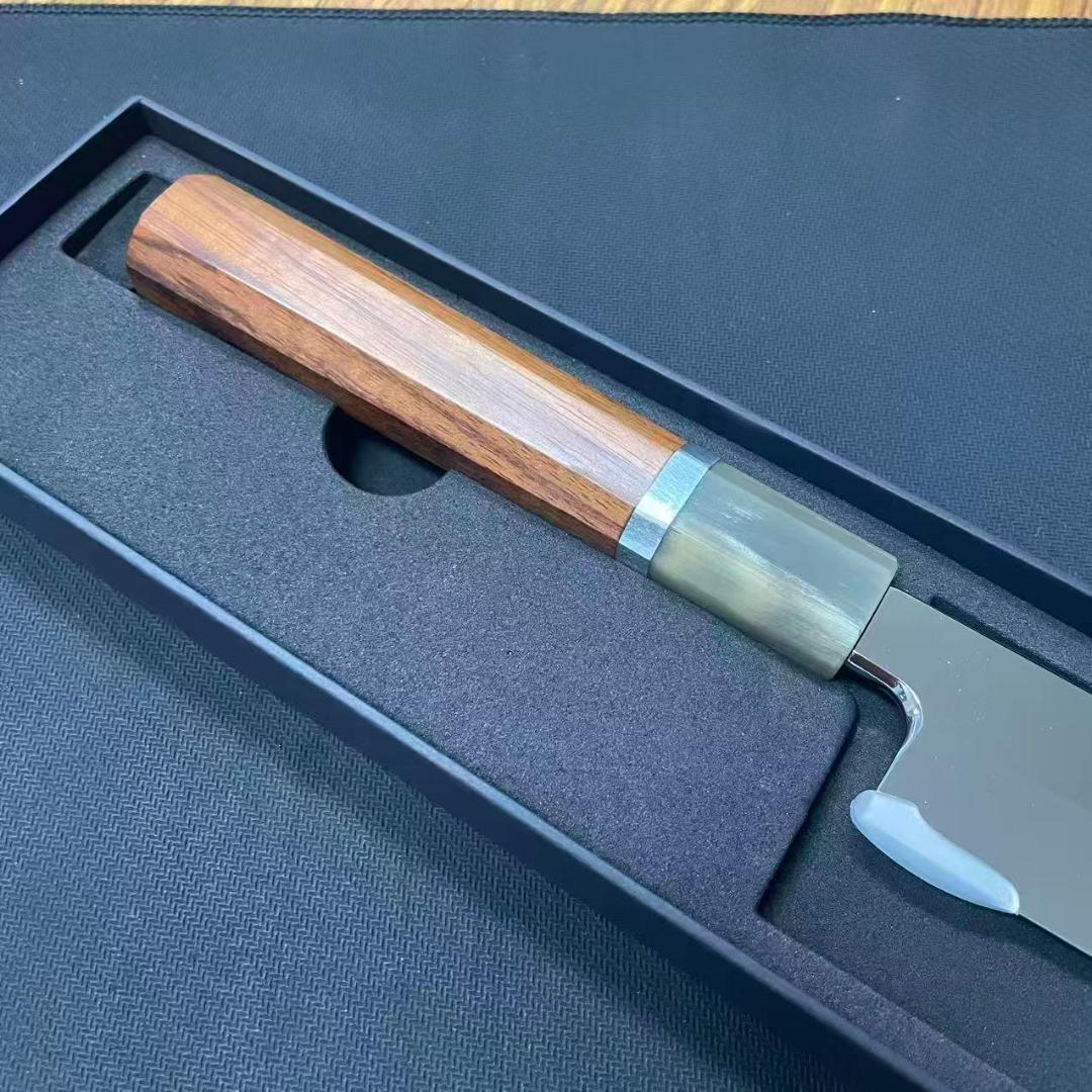 期間限定 7398 切付柳刃包丁 尺 ウルトラ鏡面仕上げ スネークウッド八角柄