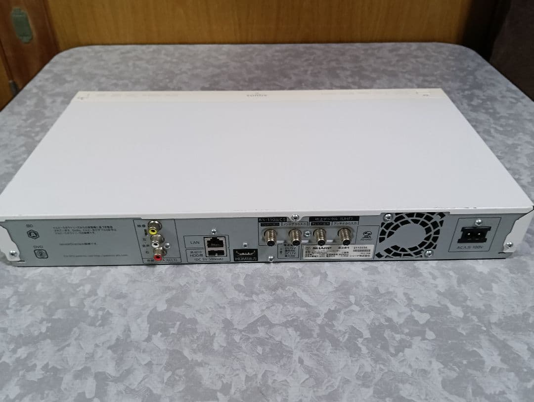peaceman　BD-W570SW　シャープ ブルーレイレコーダー