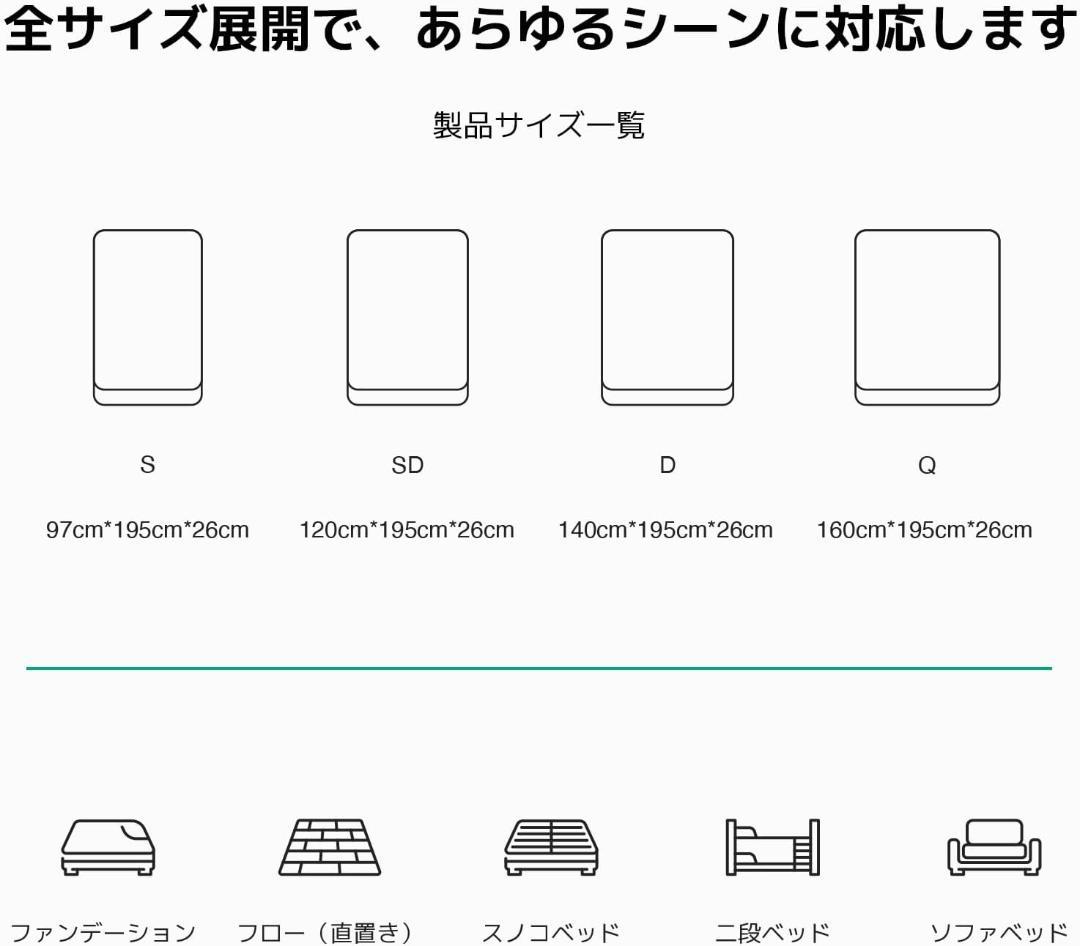 Novilla マットレス シングル 天然ラベンダーマットレス