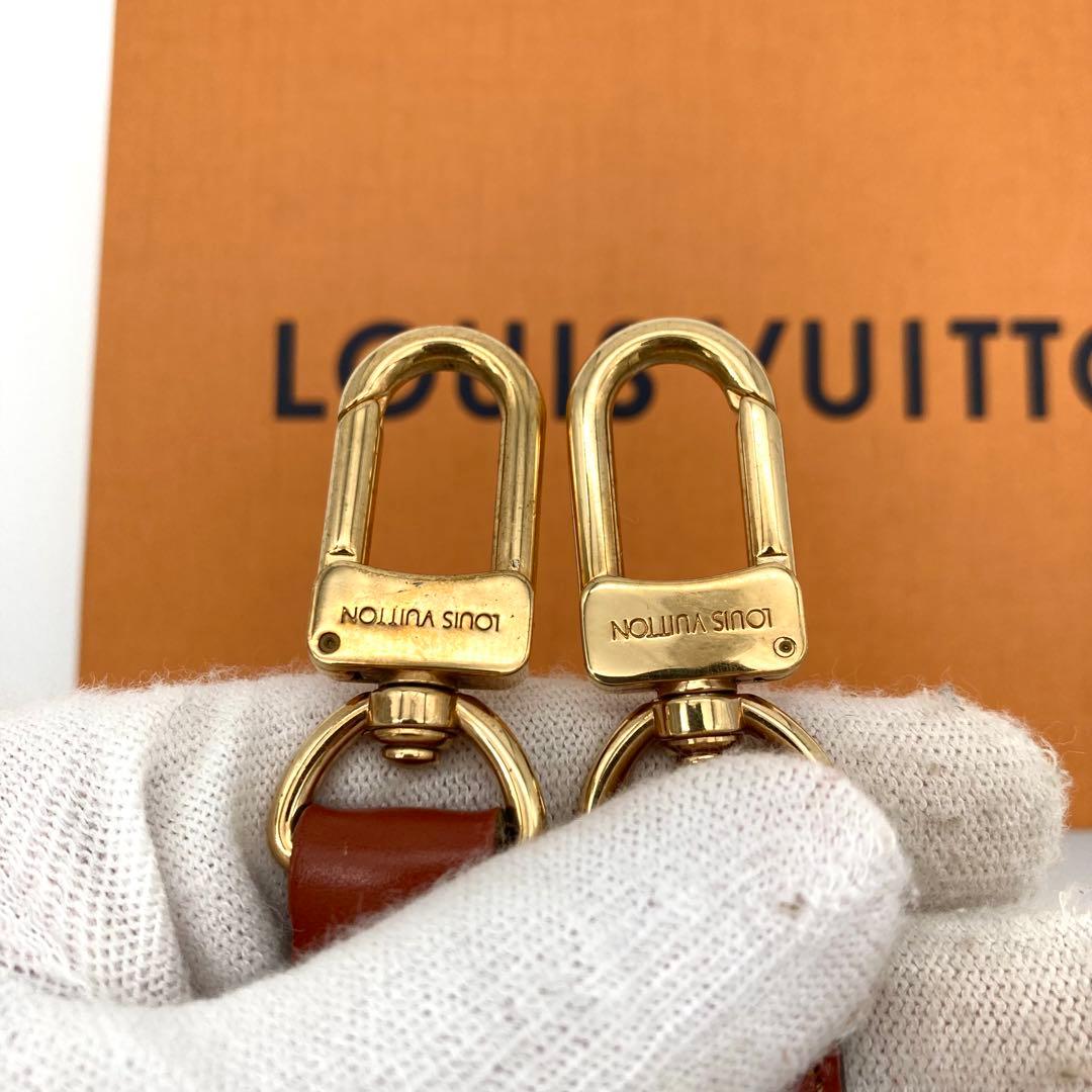 美品 ルイヴィトン ショルダーストラップ ベルト 肩紐 エピ レザー 赤茶 本革