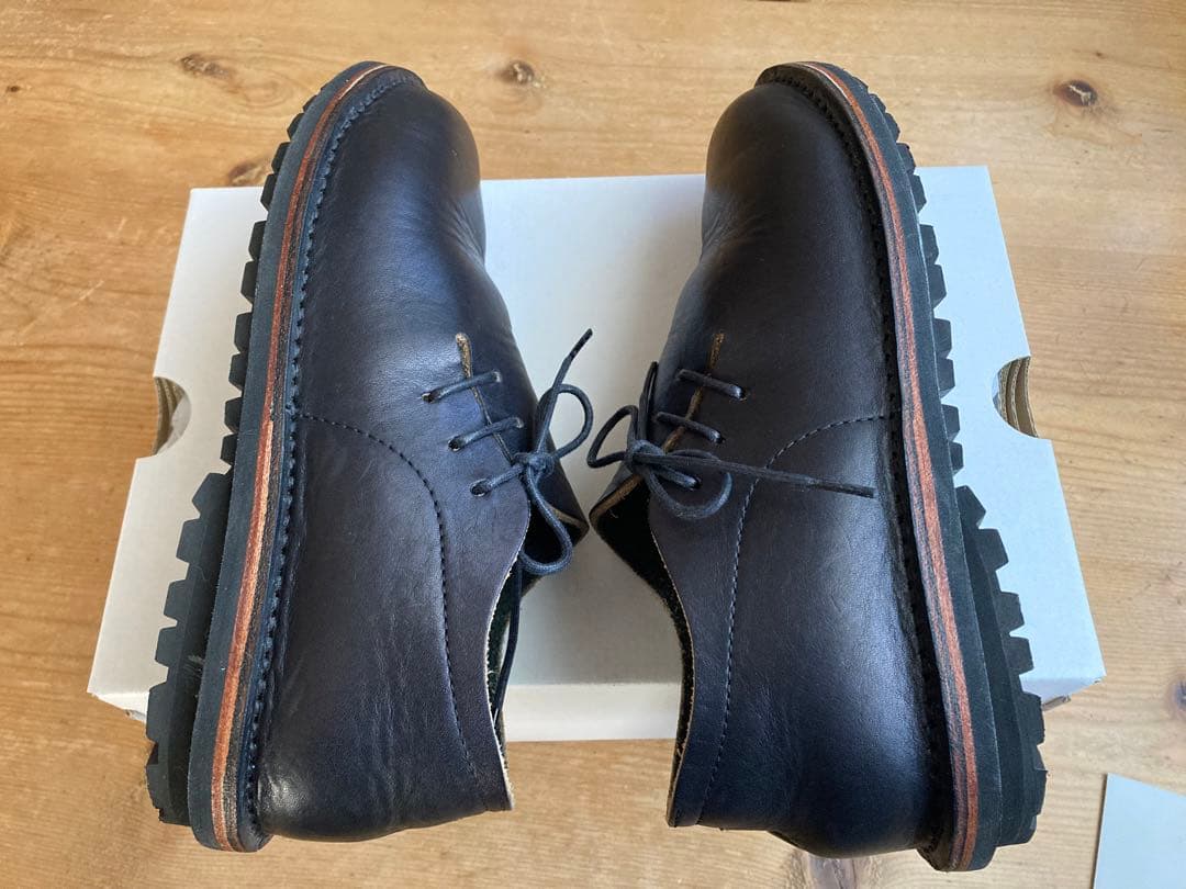 極美品　Forest shoemaker ローカット23.5cm ブラック