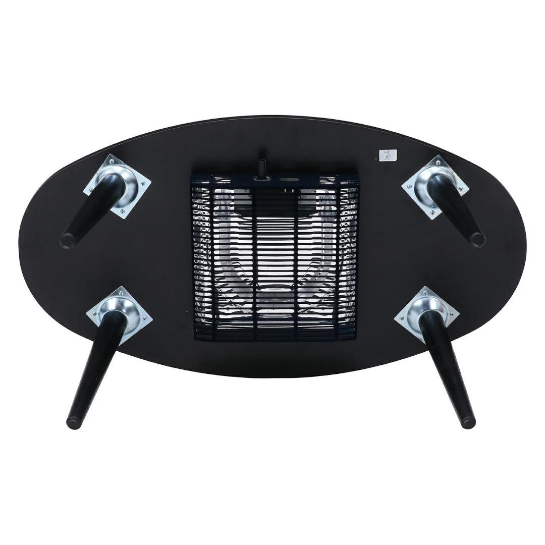 こたつ 可愛いラウンドタイプ 布団 ＆ テーブル付き