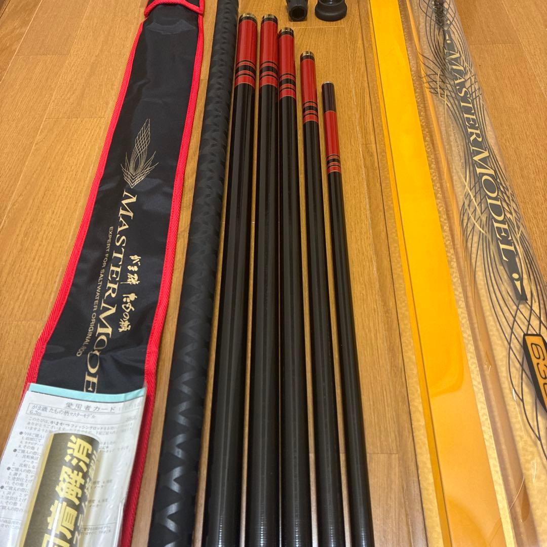 がまかつ　がま磯　マスターモデル　タモの柄630 サンライン　釣武者