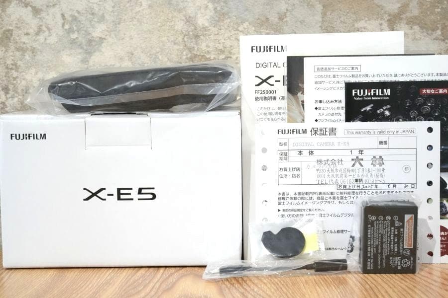 FUJIFILM X-E5 Black 付属品完備