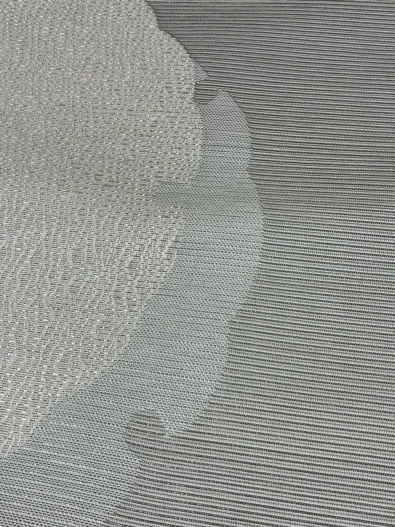 粋でモダンな装い！西陣全通名古屋帯 綿芯本仕立ガード加工済　雪輪文 簡易包装