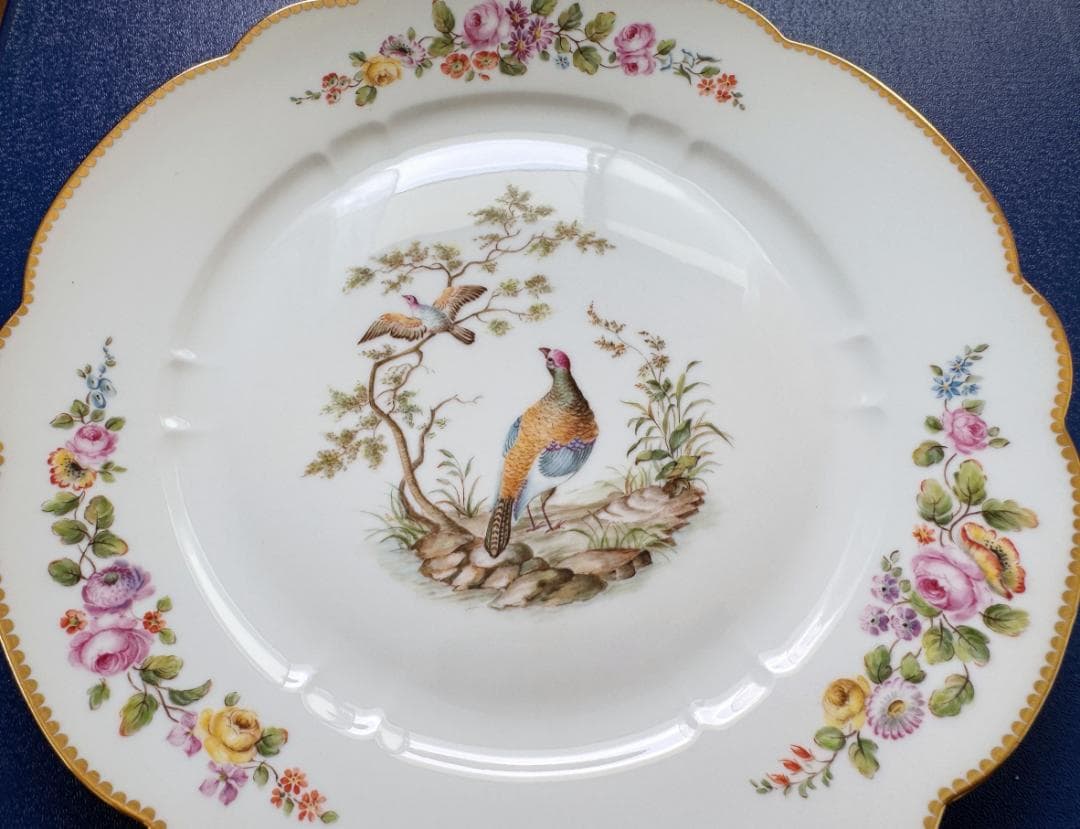 セーブル sevres 鳥文様皿C