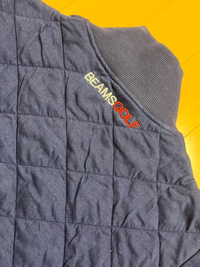 BEAMS GOLF ネイビーキルティングジャケット【新品未使用】サイズＬ