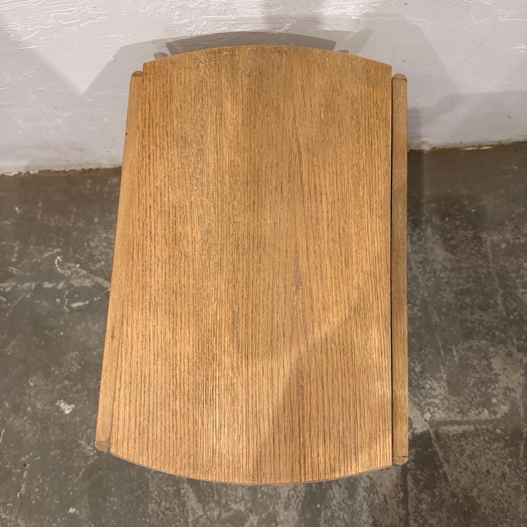 nozドロップリーフテーブル　　サイドテーブル　剥離