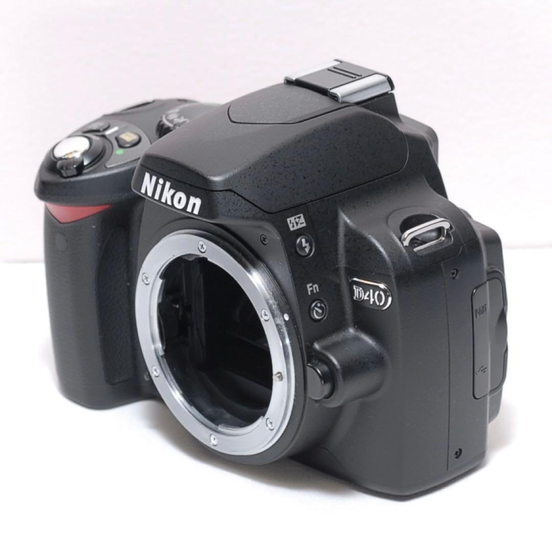 美品✨届いたらすぐに使えます✨Nikon D40✨シングルレンズ✨少シャッター数