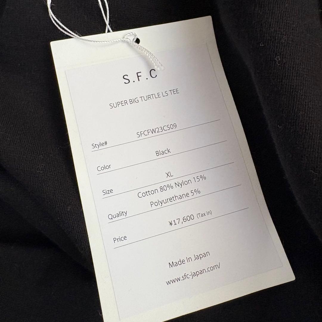 【新品】S.F.C SUPER BIG TURTLE LS TEE XLブラック
