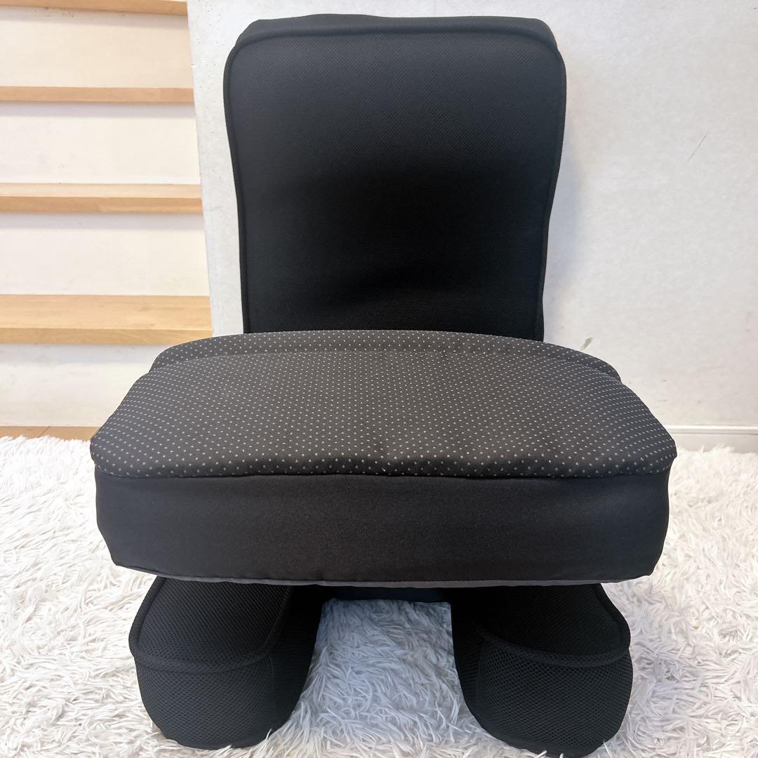 【美品】ニトリ ゲーミング座椅子 専用カバー付き ブラック