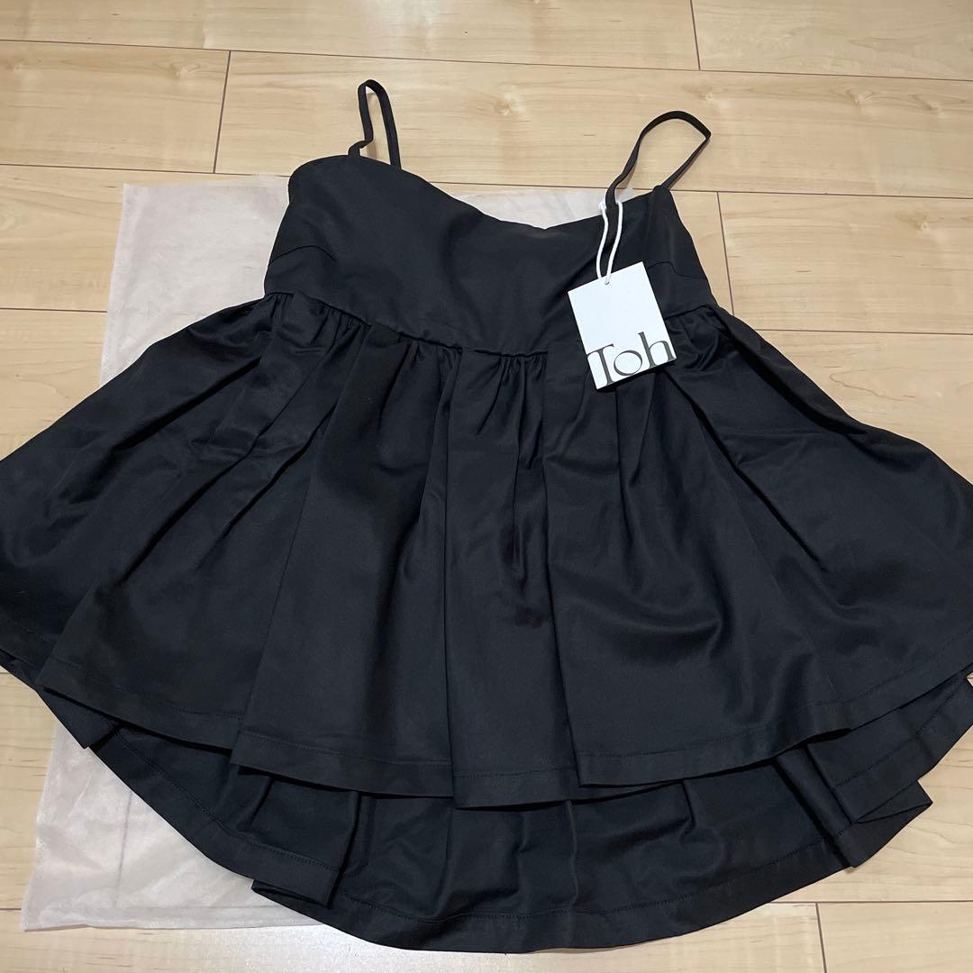 Toh トー　VICKY CAMI-TOPS Black　キャミトップス　黒