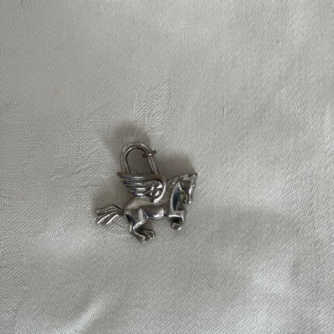 エルメス　チャーム　カデナ　ペガサス シルバー
