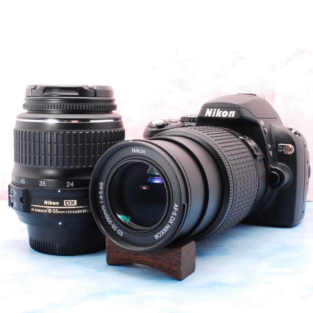 Nikon D40X★デビュー向け★Wレンズ★一眼レフカメラ★バッテリー2個