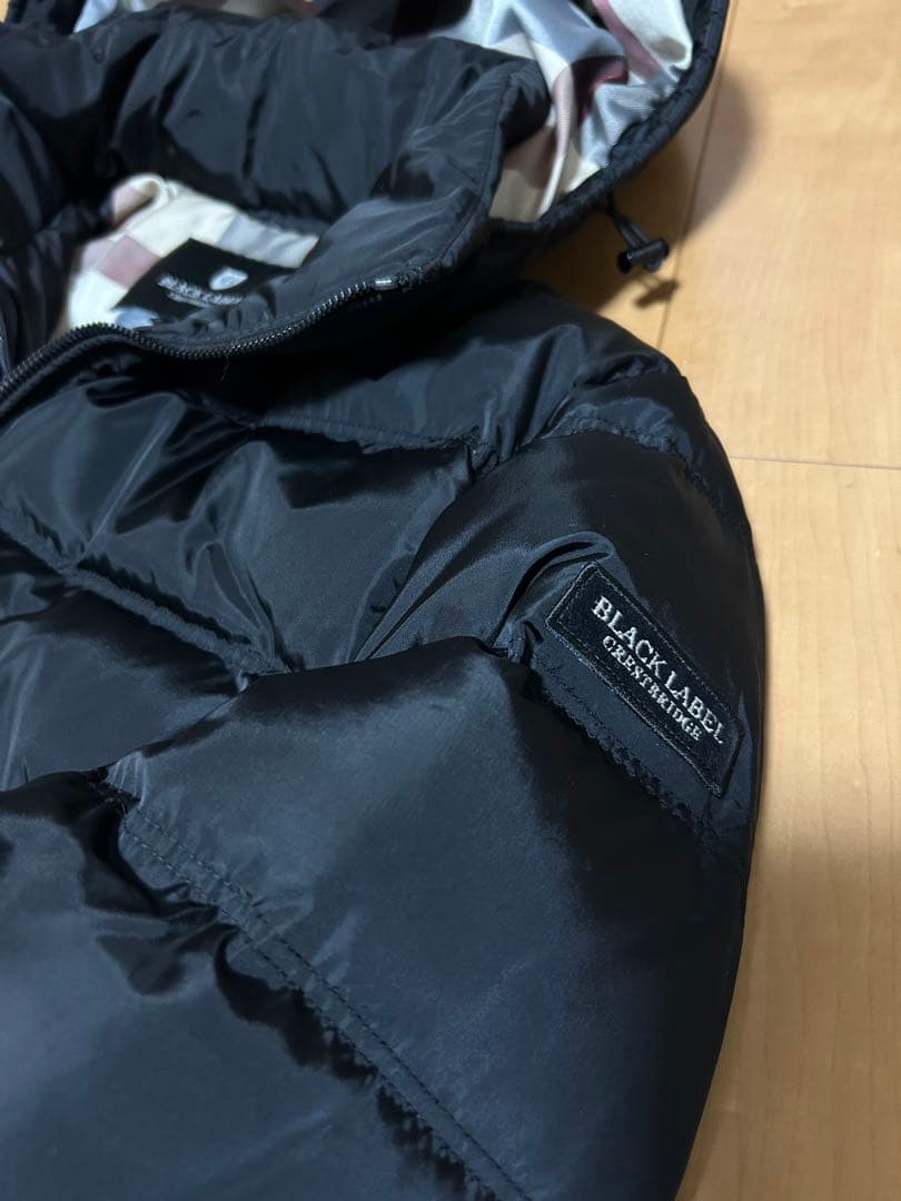 ブラックレーベルクレストブリッジ 店舗限定 CBチェック ダウンジャケット 美品