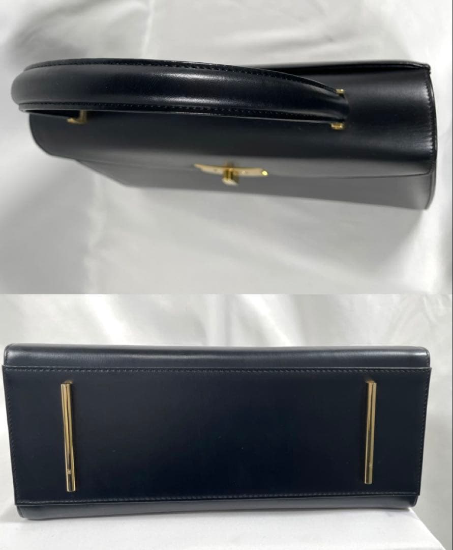 美品 HAMANO 濱野 ハマノ フォーマルバッグ トップハンドル レザー