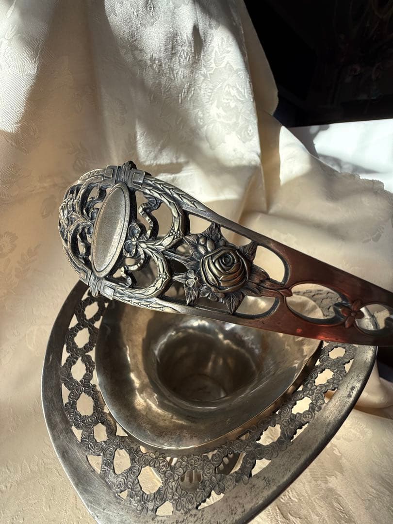 花器　アンティーク　WMF 1909年　ドイツ製　フランス輸出用　特別モデル