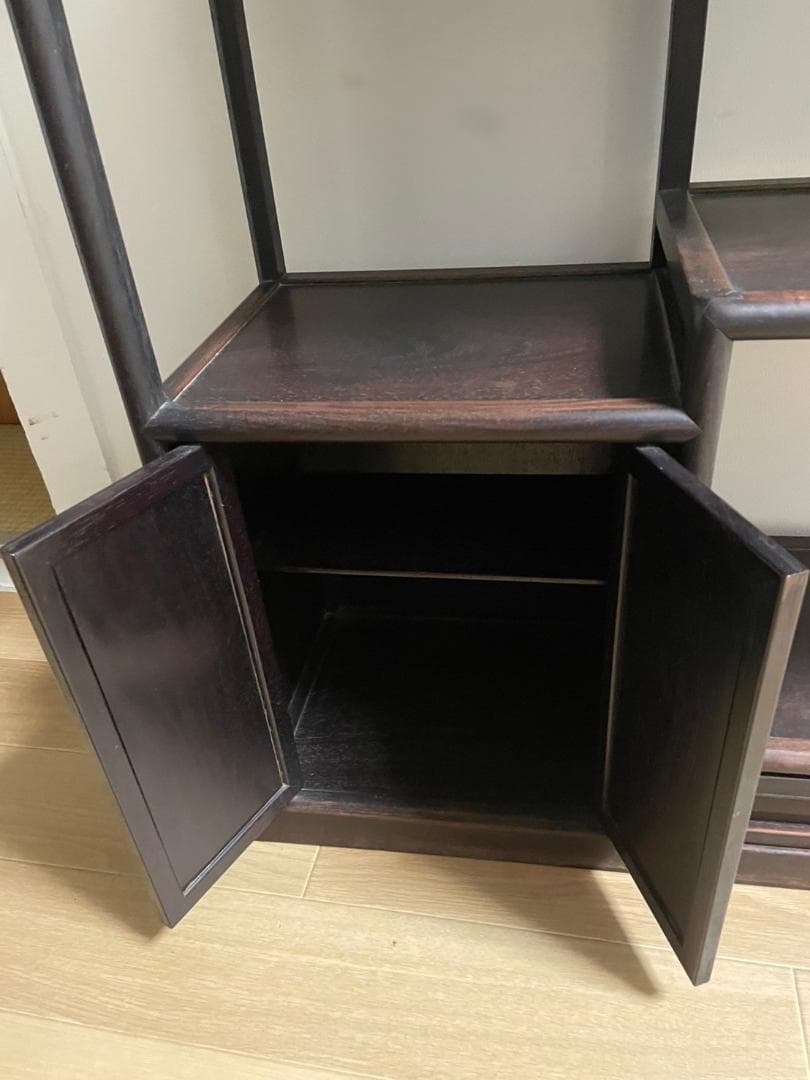 古い家具 茶棚 91㎝ 飾り棚 盆栽棚 香炉棚 煎茶道具 唐木
